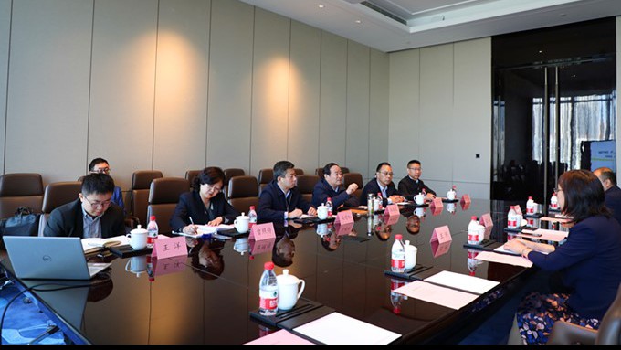 武威市委副书记、市长周伟一行与完美（中国）文旅集团交流座谈