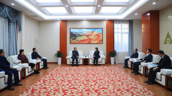 石培文董事长拜访农发行完美（中国）省分行